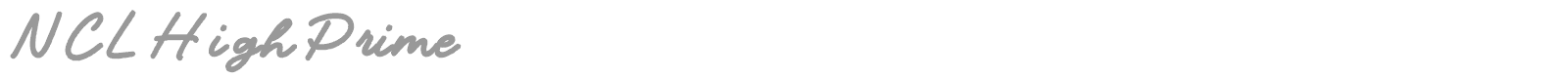 NCL High Prime font preview